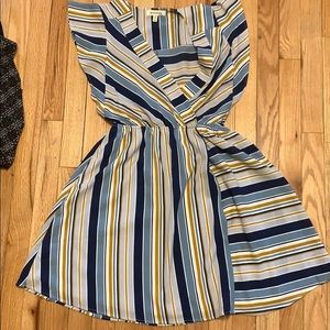Striped dress- barely worn!